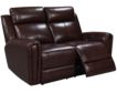 Leather Italia Jonathan Brown Leather Power Loveseat small image number 2