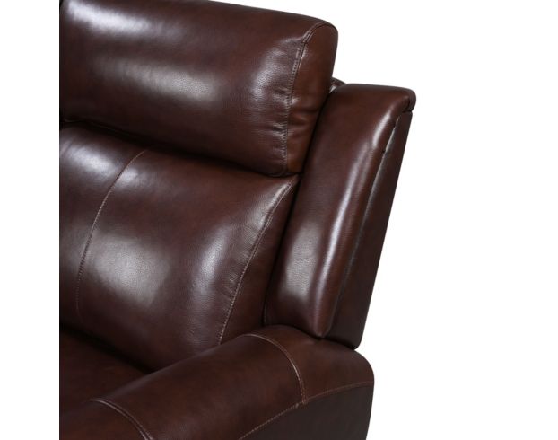 Leather Italia Jonathan Brown Leather Power Loveseat large image number 4