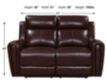 Leather Italia Jonathan Brown Leather Power Loveseat small image number 6