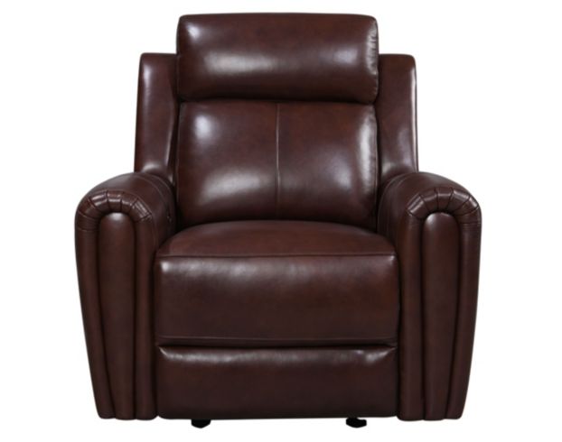 Leather Italia Jonathan Brown Leather Power Recliner large image number 1