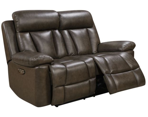 Leather Italia Calvin Leather Power Headrest Loveseat large image number 2