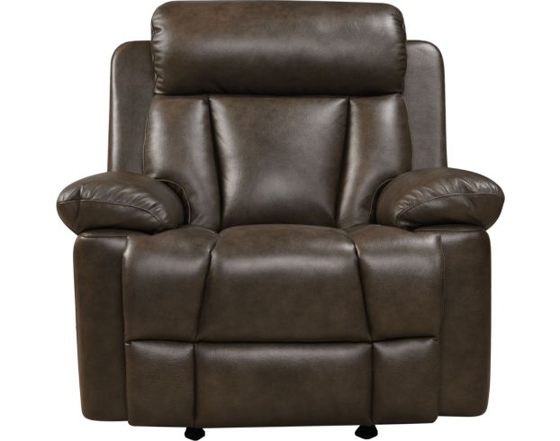 Leather Italia Calvin Leather Power Headrest Glider Recliner large image number 1