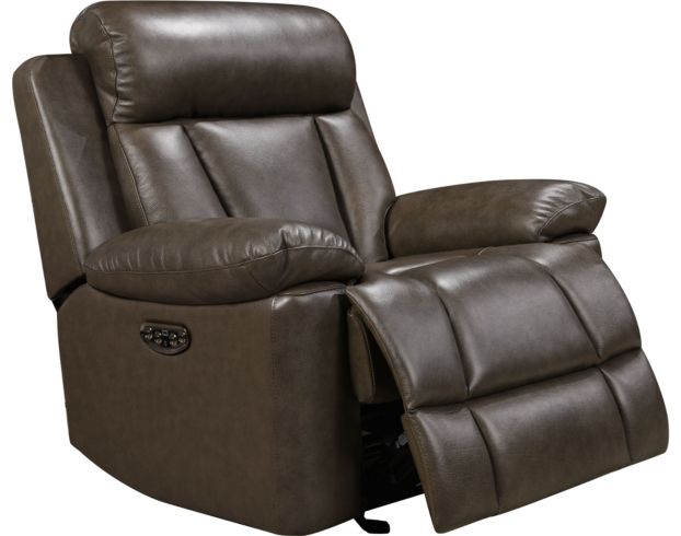 Leather Italia Calvin Leather Power Headrest Glider Recliner large image number 2