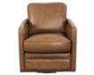 Leather Italia Alto 100% Leather Camel Swivel Chair small image number 1