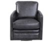 Leather Italia Alto 100% Leather Gray Swivel Chair small image number 1