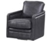 Leather Italia Alto 100% Leather Gray Swivel Chair small image number 2