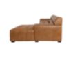 Leather Italia Irvine Brown 100% Leather 2pc Sectional small image number 3