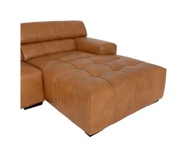 Leather Italia Irvine Brown 100% Leather 2pc Sectional large image number 7