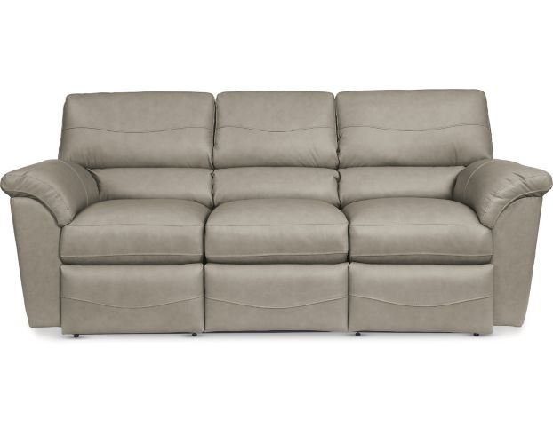 La-Z-Boy Reese Leather Stone Reclining Sofa large image number 1