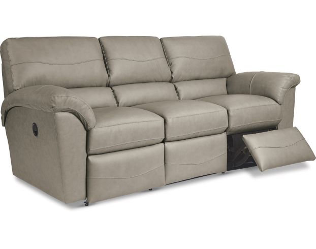 La-Z-Boy Reese Leather Stone Reclining Sofa large image number 4