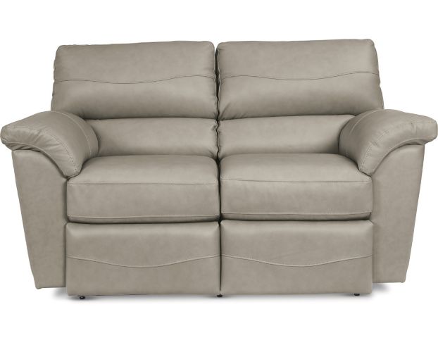 La-Z-Boy Reese Stone Leather Reclining Loveseat large image number 1