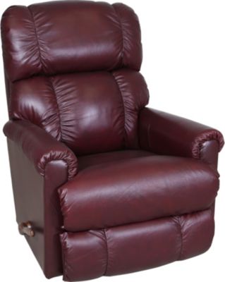 lazy boy red leather couch