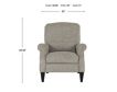 La-Z-Boy Charlotte Dove Gray Pressback Recliner small image number 9