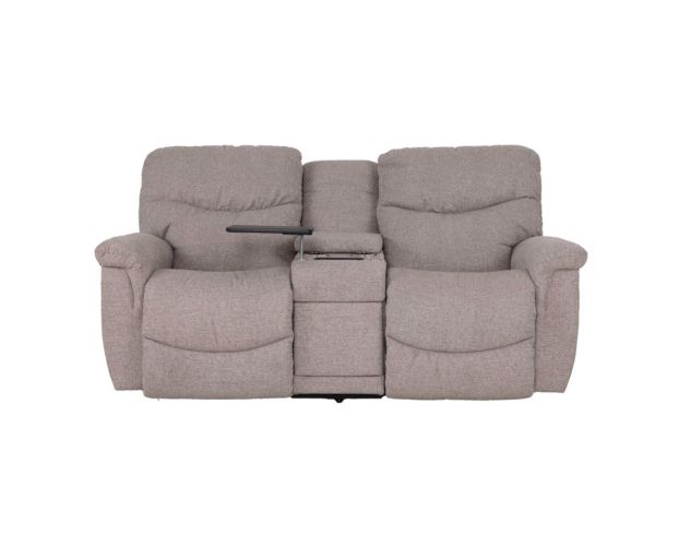 La-Z-Boy James Taupe Reclining Loveseat with Console large image number 1