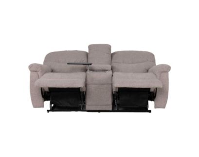 La-Z-Boy James Taupe Reclining Loveseat with Console