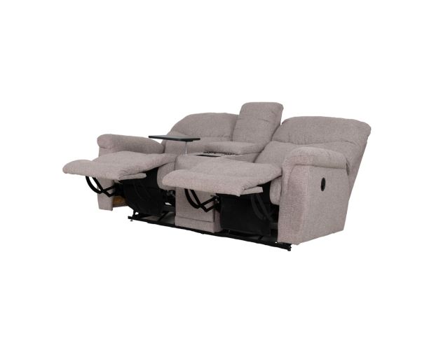 La-Z-Boy James Taupe Reclining Loveseat with Console large image number 3