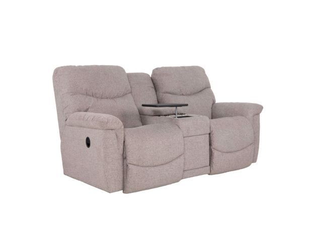 La-Z-Boy James Taupe Reclining Loveseat with Console large image number 7