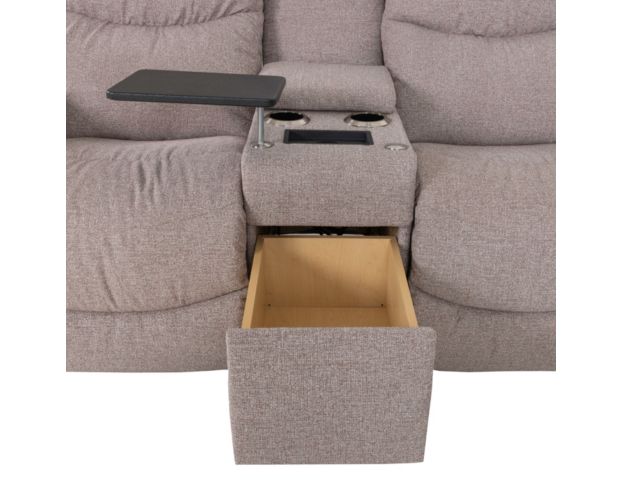 La-Z-Boy James Taupe Reclining Loveseat with Console large image number 10