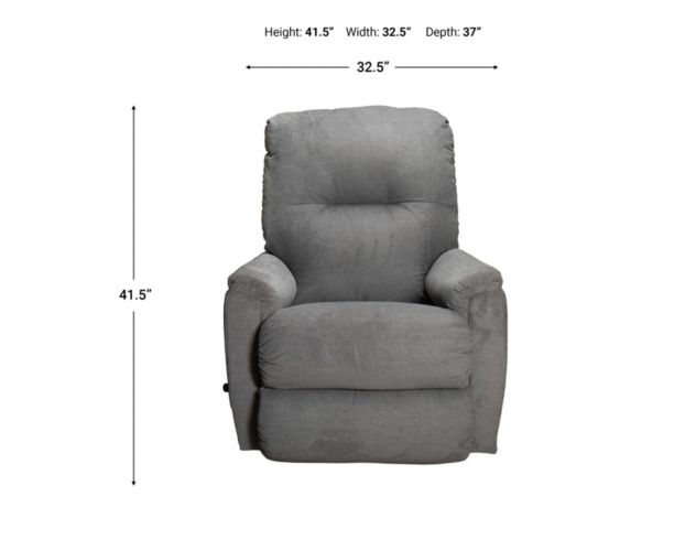 La-Z-Boy Neptune Grey Rocker Recliner large image number 9