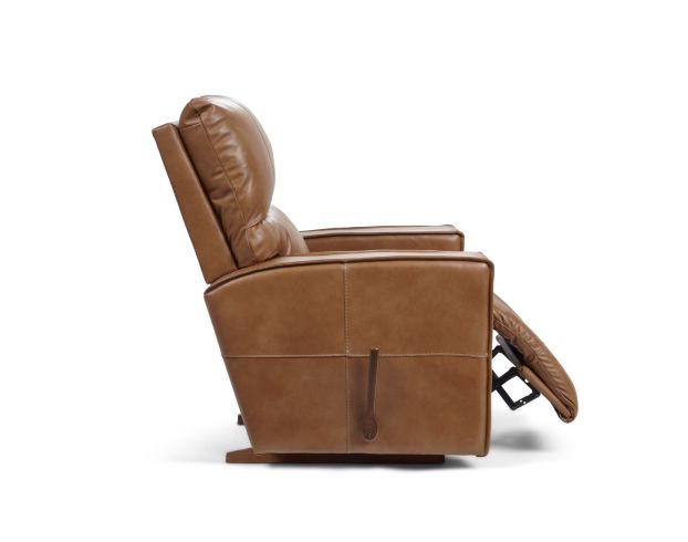 La-Z-Boy Maddox Camel Leather Rocker Recliner large image number 3