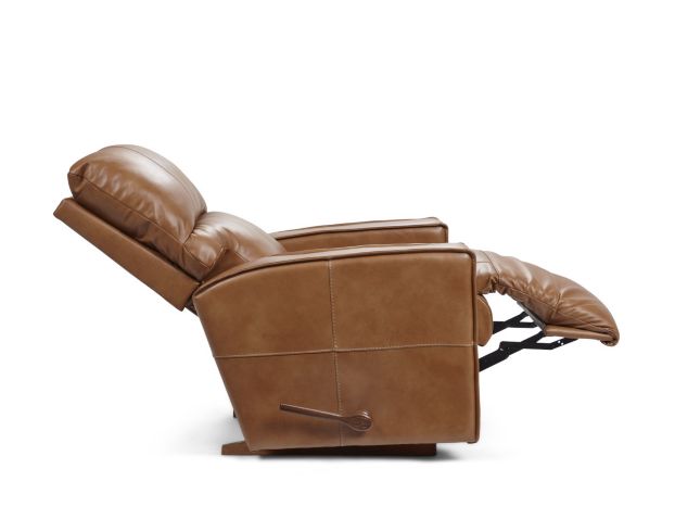 La-Z-Boy Maddox Camel Leather Rocker Recliner large image number 4