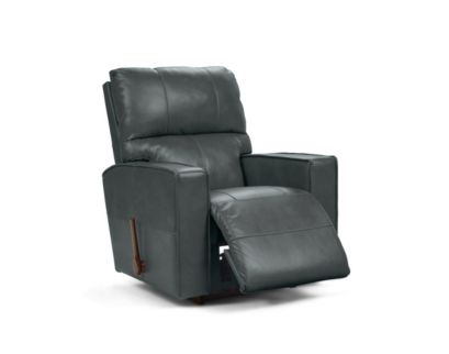 La-Z-Boy Maddox Slate Leather Rocker Recliner