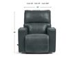 La-Z-Boy Maddox Slate Leather Rocker Recliner small image number 9