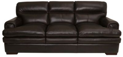 lazy boy red leather sofa