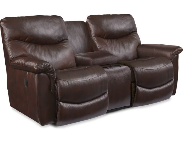 La-Z-Boy James Leather Reclining Console Loveseat large image number 1