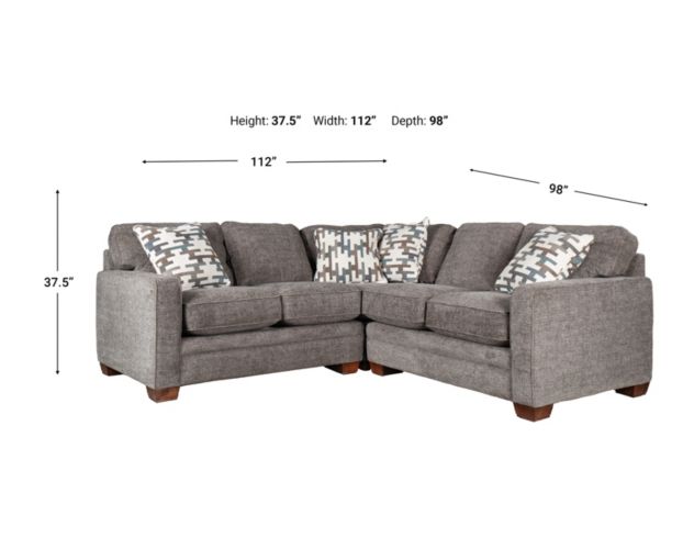 La-Z-Boy Meyer Granite 3-Piece Sectional large image number 9