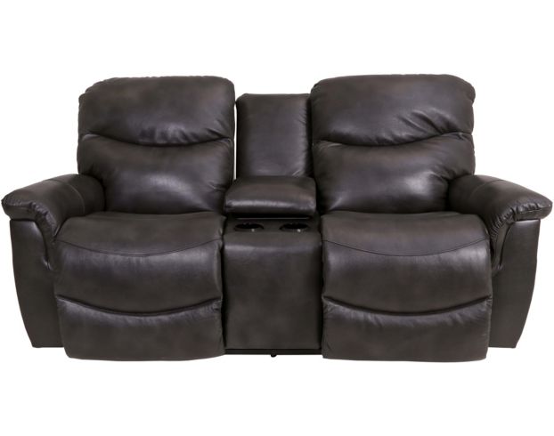 La-Z-Boy James Leather Power Loveseat with Console large image number 1