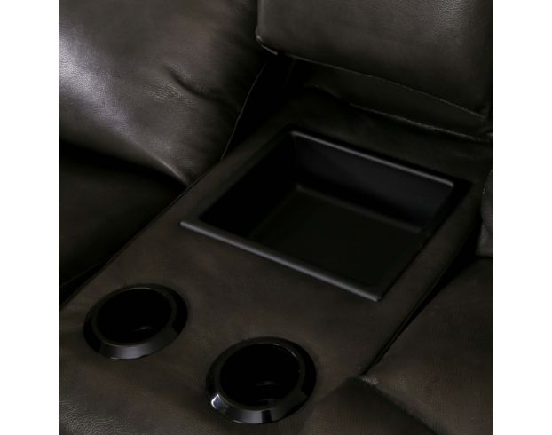 La-Z-Boy James Leather Power Loveseat with Console large image number 5