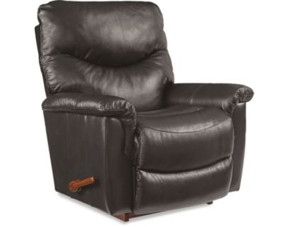 La-Z-Boy James Charcoal Leather Rocker Recliner