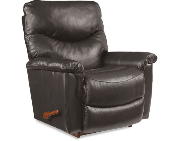 La-Z-Boy James Charcoal Leather Rocker Recliner large image number 1