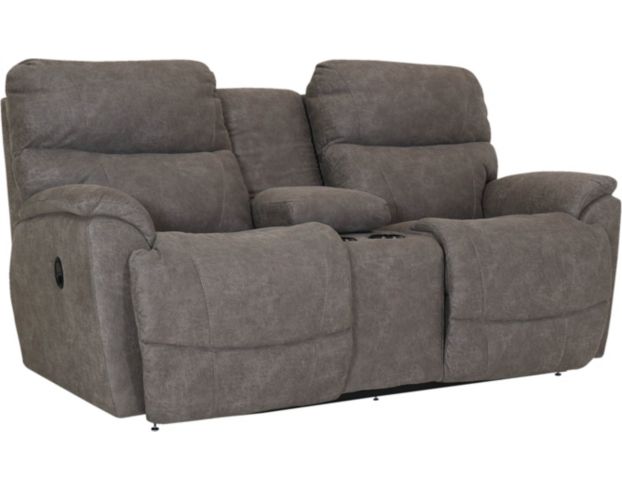 La-Z-Boy Trouper Reclining Loveseat with Console large image number 2