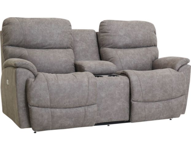 La-Z-Boy Trouper Sable Power Headrest Loveseat with Console large image number 2