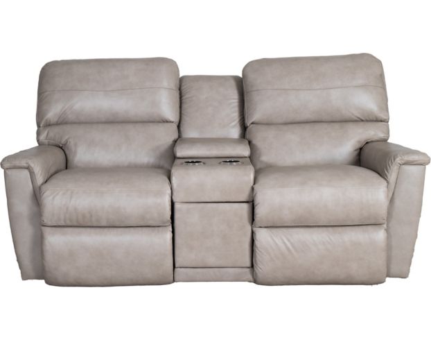 La-Z-Boy Ava Ivory Leather Power Reclining Loveseat with Console large image number 1