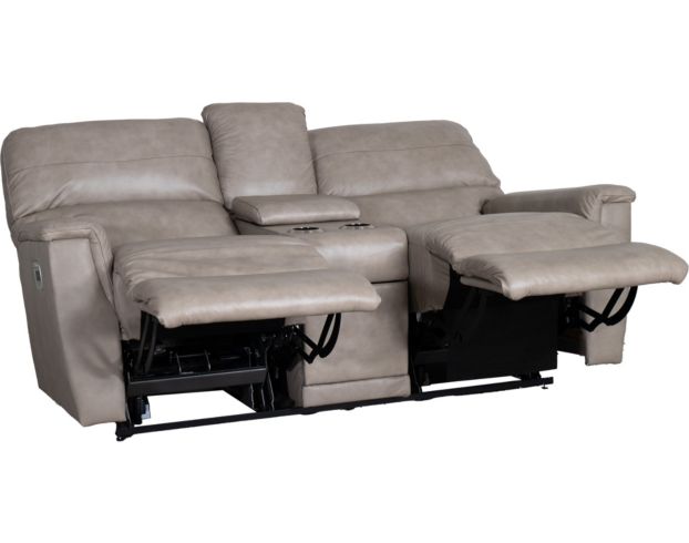 La-Z-Boy Ava Ivory Leather Power Reclining Loveseat with Console large image number 3