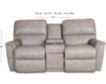 La-Z-Boy Ava Ivory Leather Power Reclining Loveseat with Console small image number 9