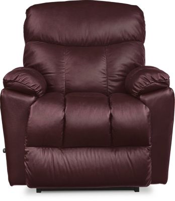 La Z Boy Morrison Burgundy Leather Rocker Recliner for USD 399.00 Homemakers US