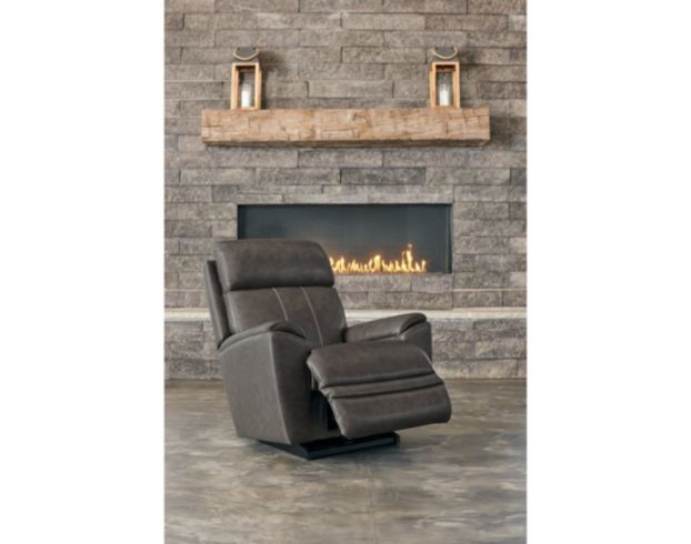 La-Z-Boy Talladega Gray Leather Rocker Recliner