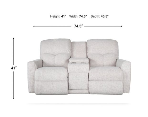 La-Z-Boy Hawthorn Stone Power Reclining Loveseat with Console large image number 14