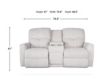 La-Z-Boy Hawthorn Stone Power Reclining Loveseat with Console small image number 14