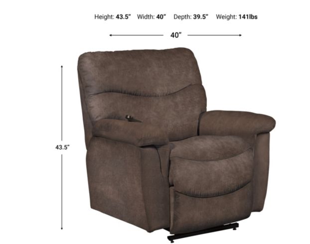 La-Z-Boy James Mink Lift Recliner large image number 4