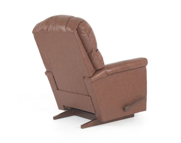 La-Z-Boy Lancer Caramel Leather Rocker Recliner large image number 6