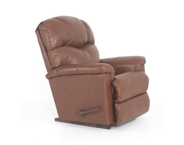 La-Z-Boy Lancer Caramel Leather Rocker Recliner large image number 8