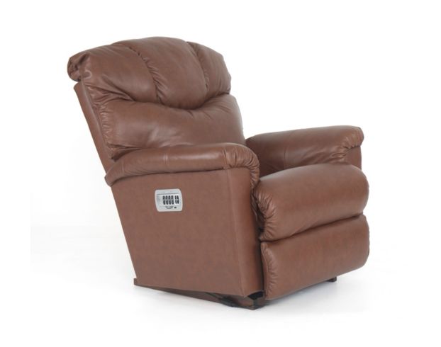 La-Z-Boy Lancer Brown Leather Power Rocker Recliner large image number 10