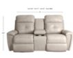 La-Z-Boy Douglas Ice Power Reclining Leather Loveseat small image number 6