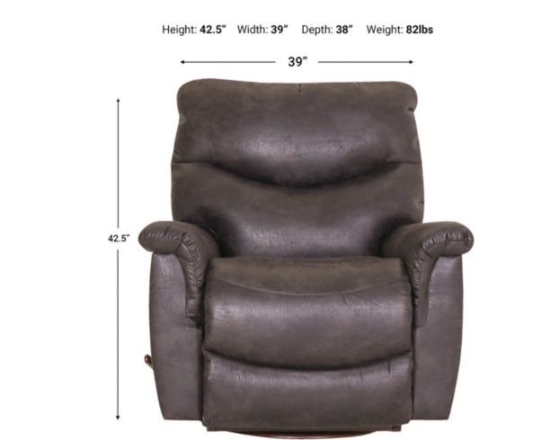 La-Z-Boy James Steel Swivel Rocker Recliner large image number 4