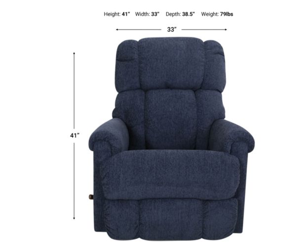 La-Z-Boy Pinnacle Navy Rocker Recliner large image number 4